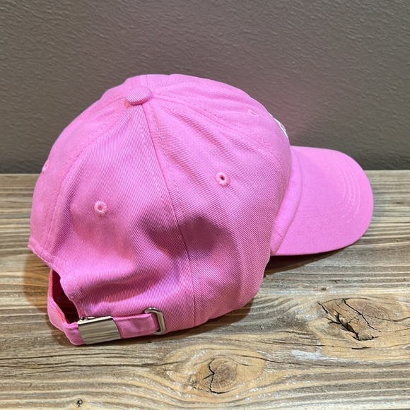 NEW Pink Woman’s Embroidered Distressed LOS ANGELES Adjustable Baseball Cap - Picture 2 of 4
